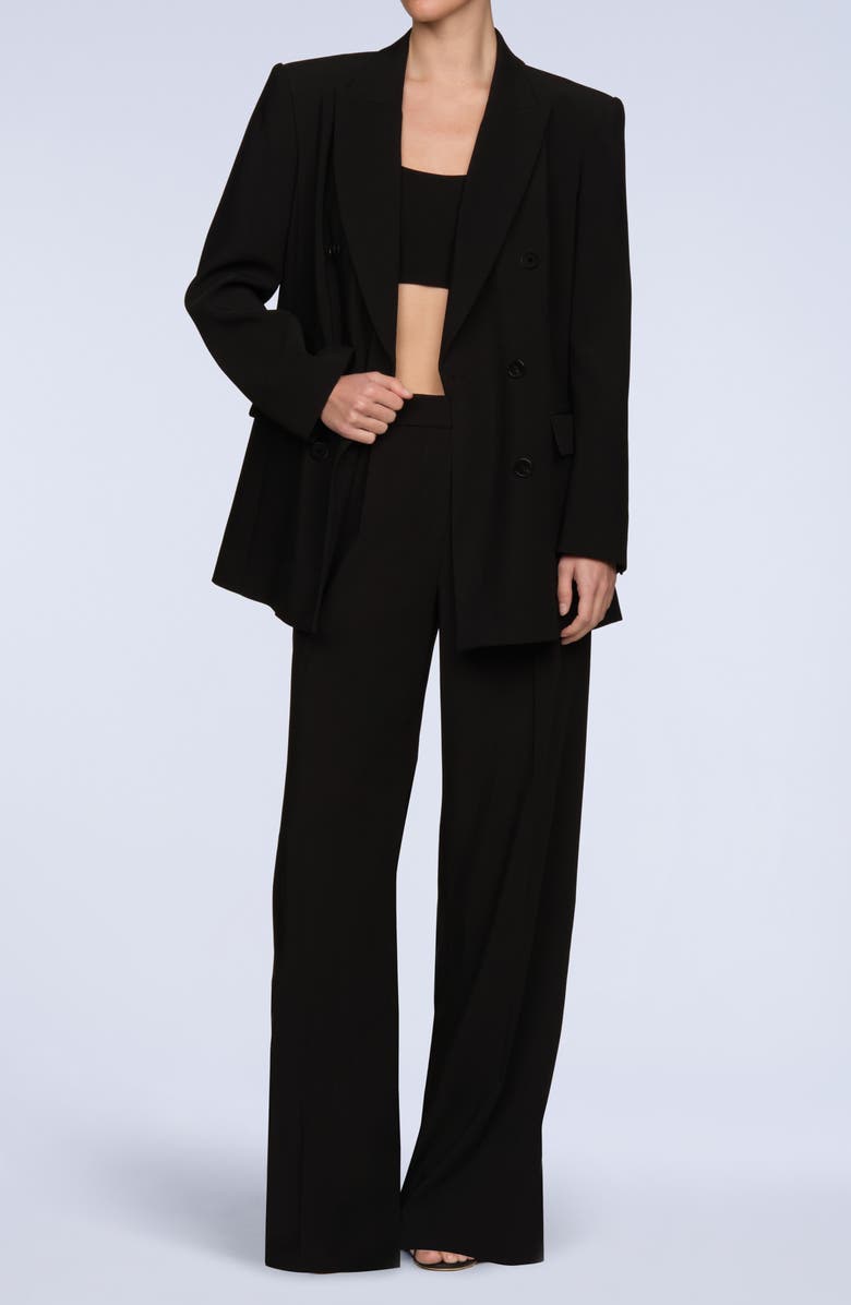 BCBGMAXAZRIA Tonya Oversize Double Breasted Blazer, Alternate, color, Black