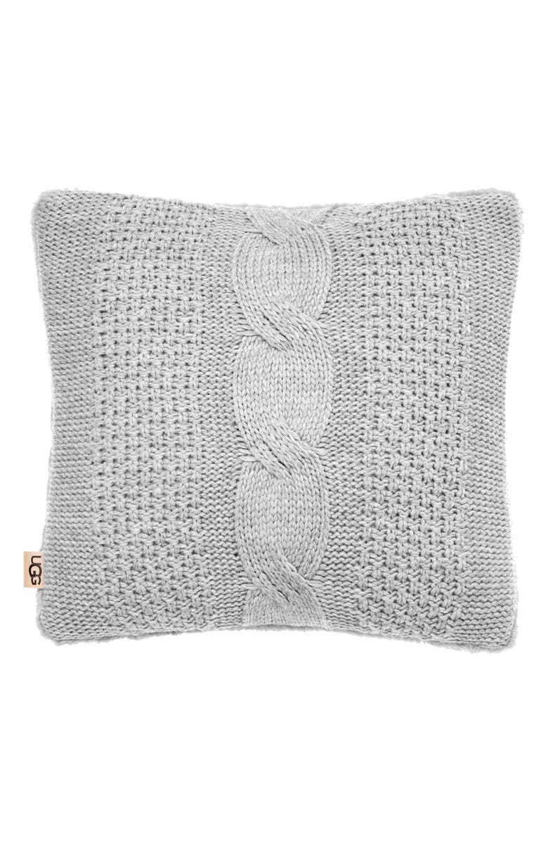 UGG<sup>®</sup> Erie Cable Knit Accent Pillow, Main, color,
