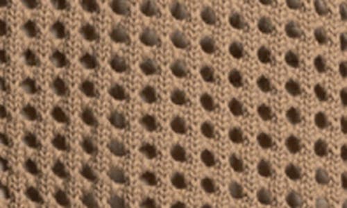 Thread & Supply Shoshana Openwork Cotton Cardigan In Brown