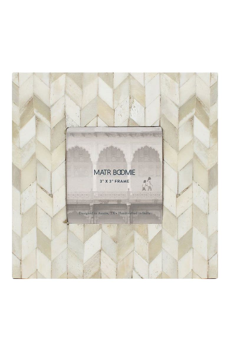 Matr Boomie Artemis Picture Frame - Carved Bone, Main, color, White - 5X7