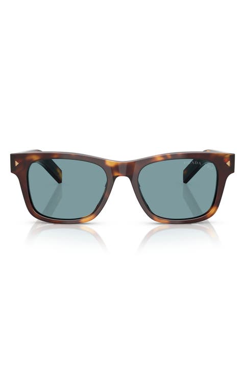 55mm Polarized Rectangular Sunglasses