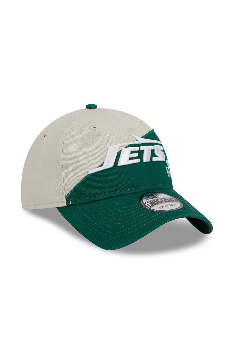 New Era Men's New Era  Cream/Green New York Jets 2023 Sideline Historic 9TWENTY Adjustable Hat, Alternate, color, Cream