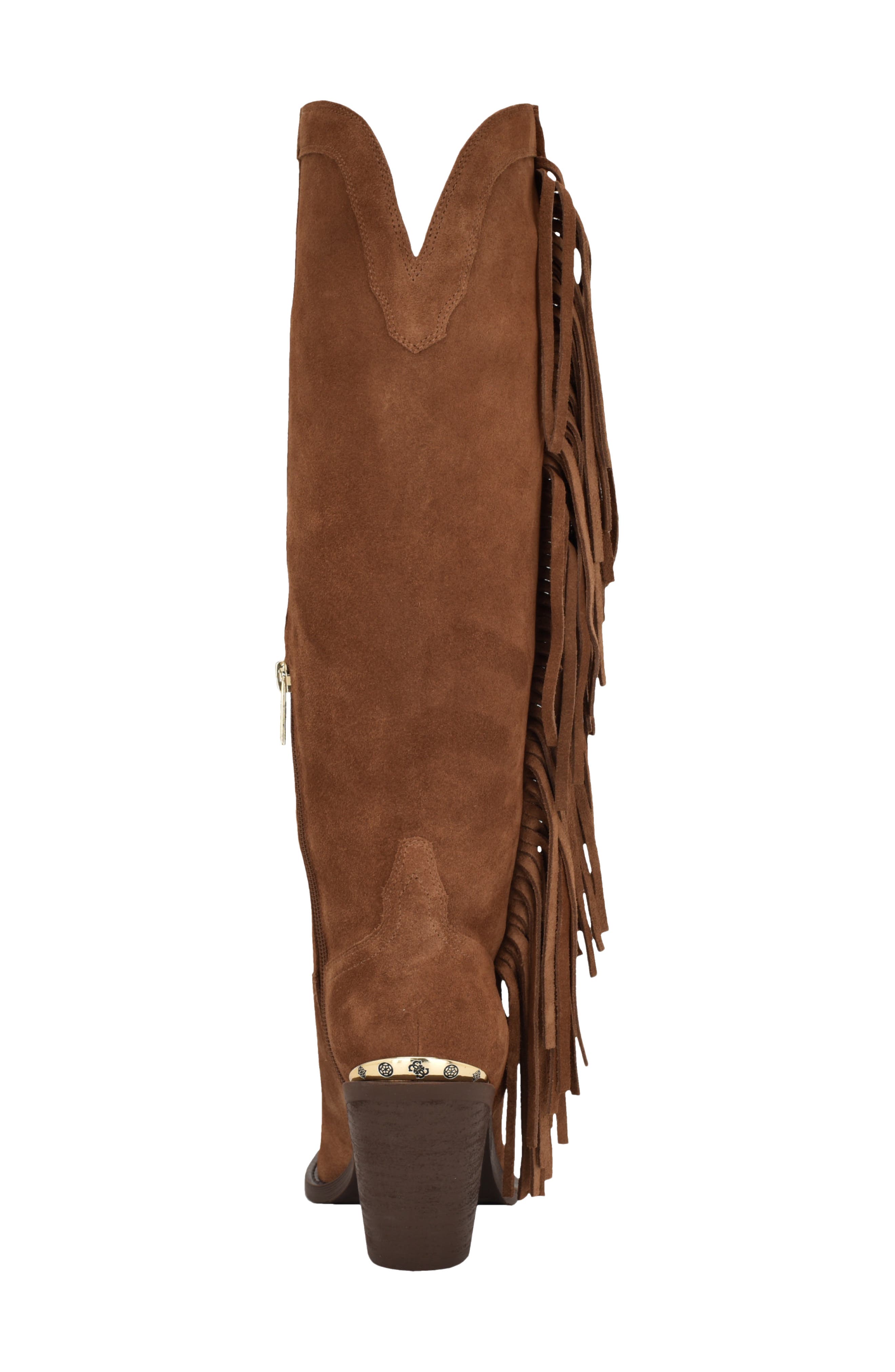 Sashlee Pointed Toe Western Boot, Alternate, color, BROWN