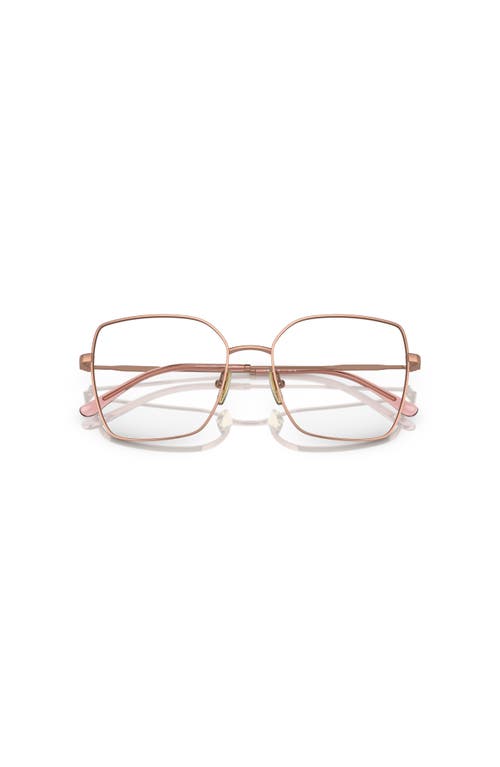 Vogue Eyewear 53mm Irregular Optical Glasses In Gold