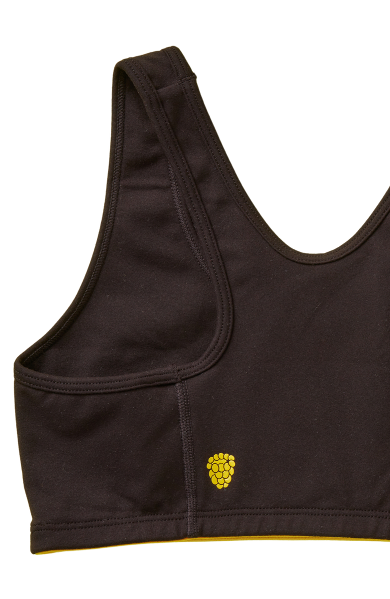 Yellowberry Half Moon High-Impact Sports Bra, Alternate, color, Black Night