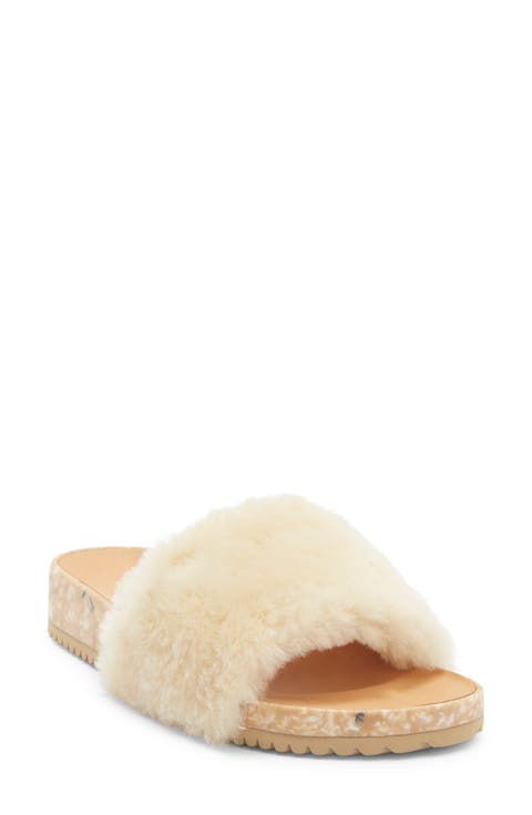 San Ysidro Genuine Shearling Slide Sandal (Women)