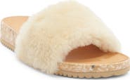 FLEKS San Ysidro Genuine Shearling Slide Sandal