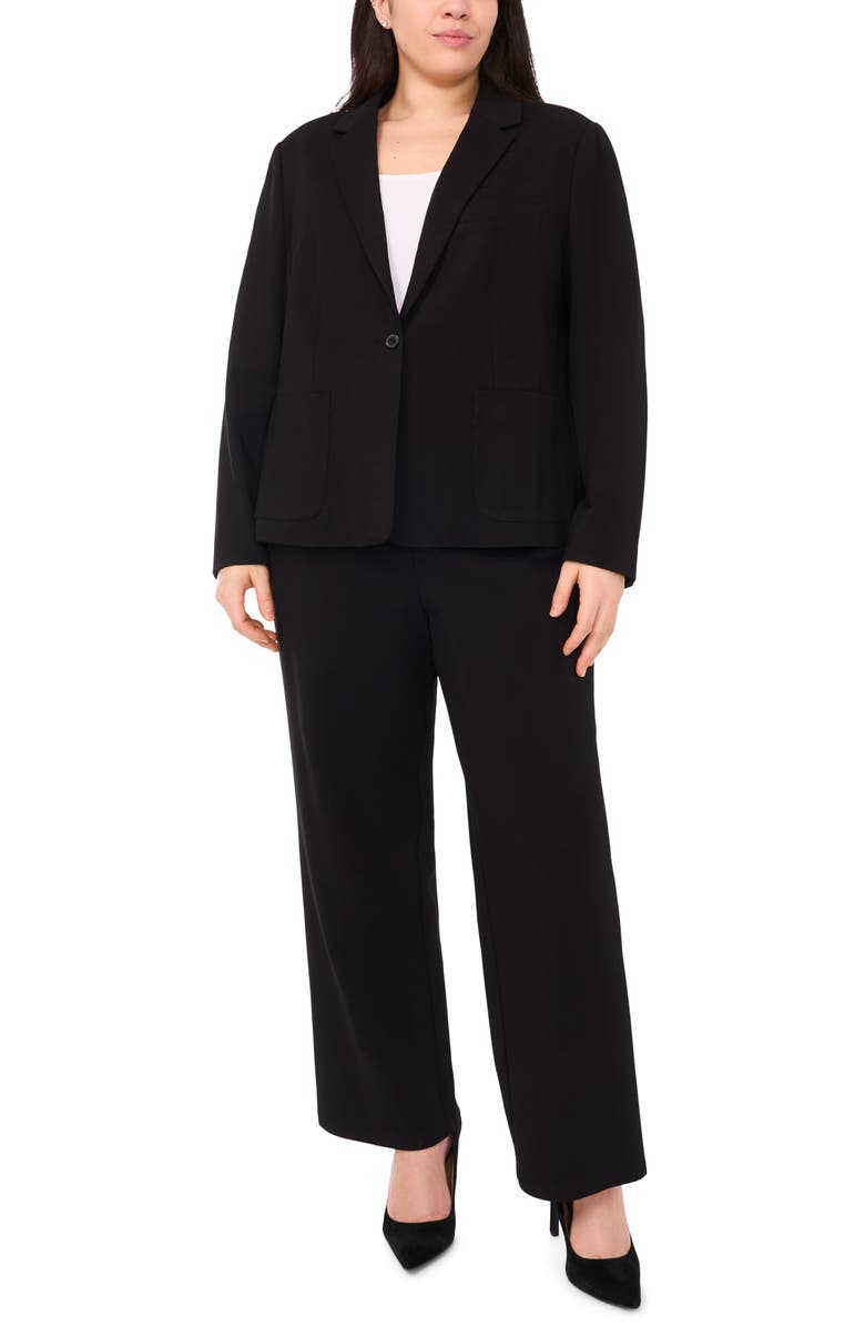 Halogen<sup>®</sup> One-Button Ponte Knit Jacket, Alternate, color, Rich Black