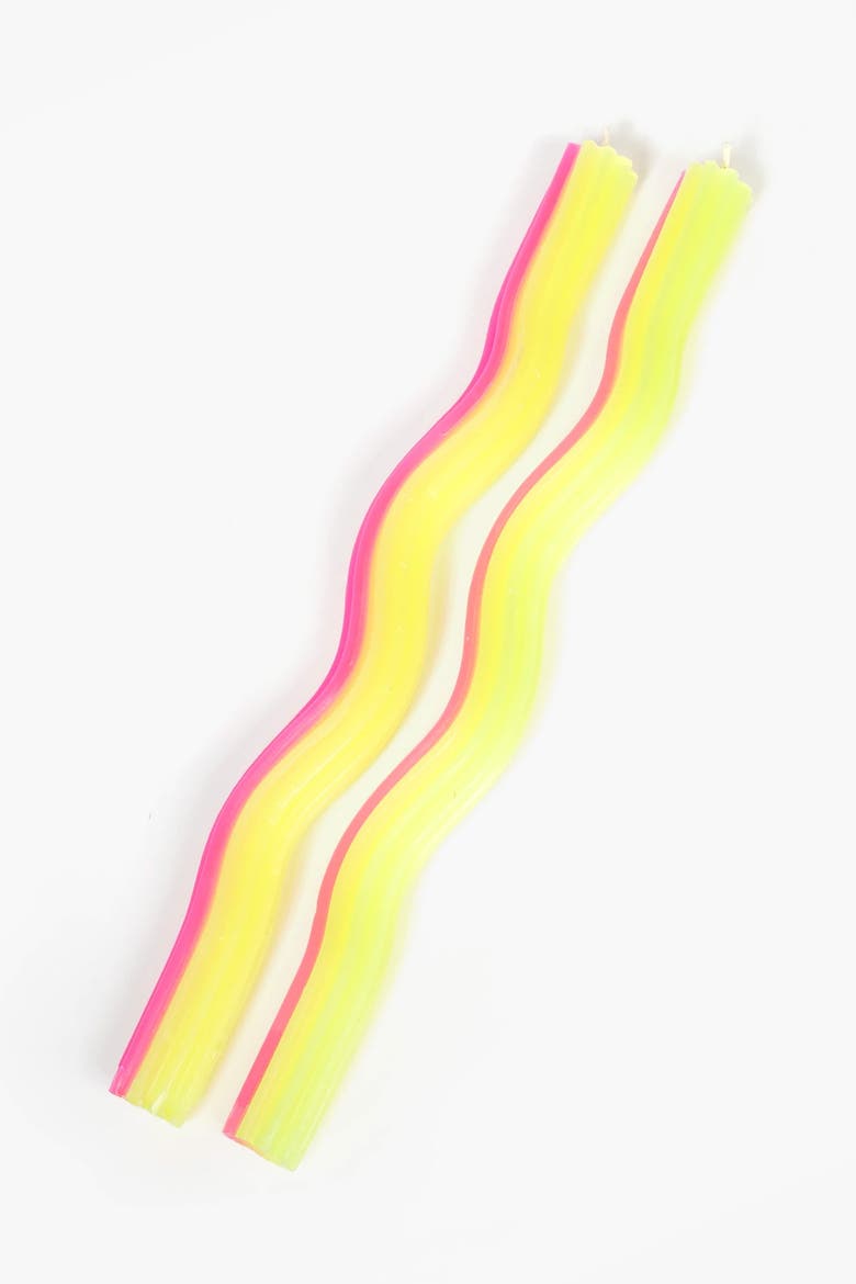 Wiggle Candles, Alternate, color, Yellow/Pink