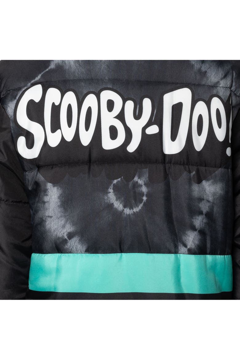 Scooby Doo Hooded Puffer Coat, Alternate, color, Scooby Doo Teal