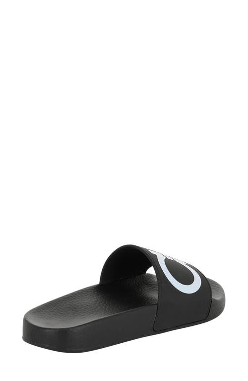 Ferragamo Groovy Gancini Slide Sandal In Black