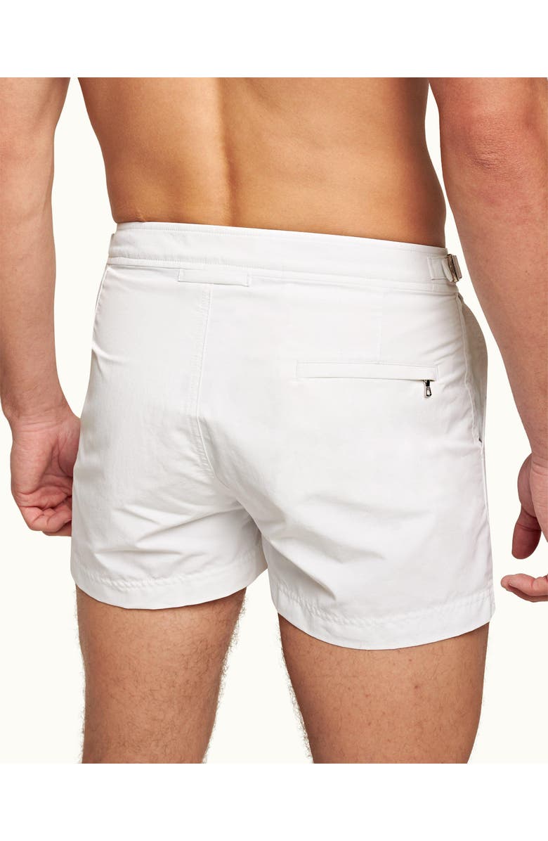 Orlebar Brown Springer Shortest-Length Swim Shorts, Alternate, color, White