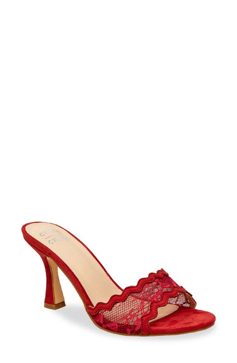 Scalloped Lace Sandal (Women)