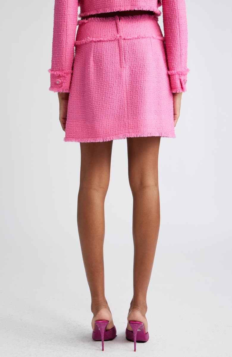 Dolce&Gabbana Rashel Tweed Miniskirt, Alternate, color, Rosa
