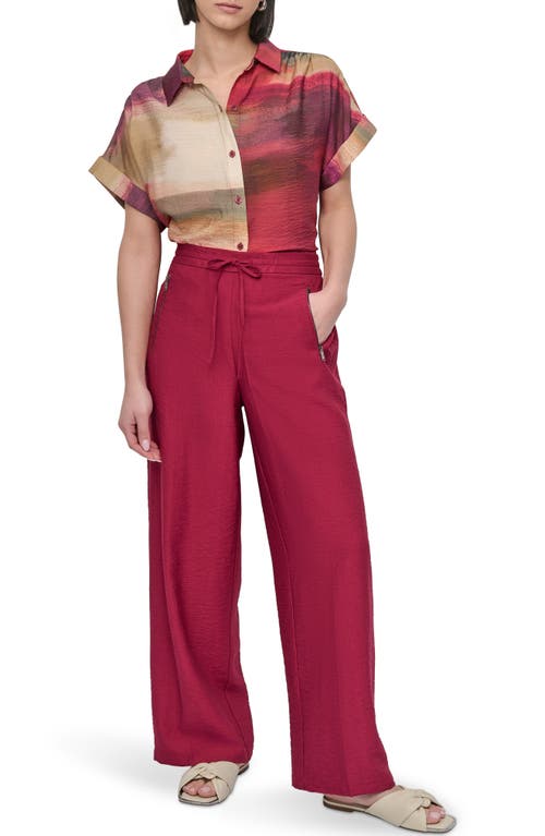 Dkny Drawstring Pants In Red