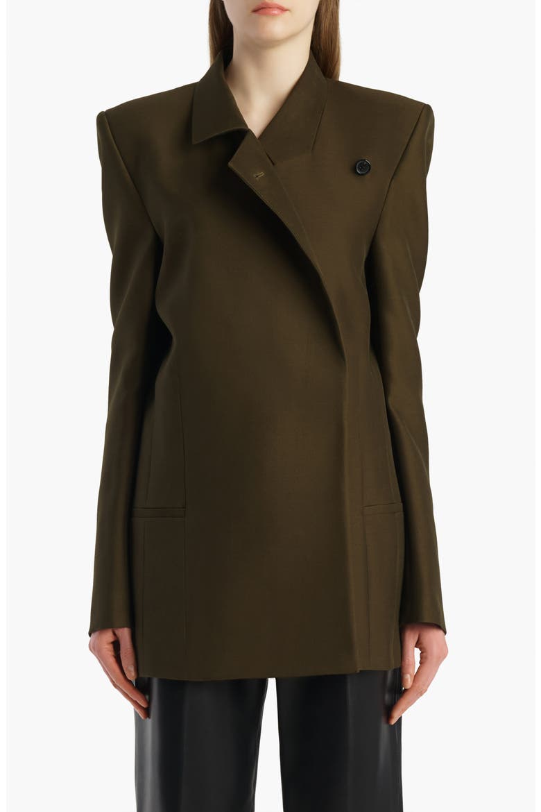 Armair Wool & Silk Jacket, Main, color, DARK OLIVE
