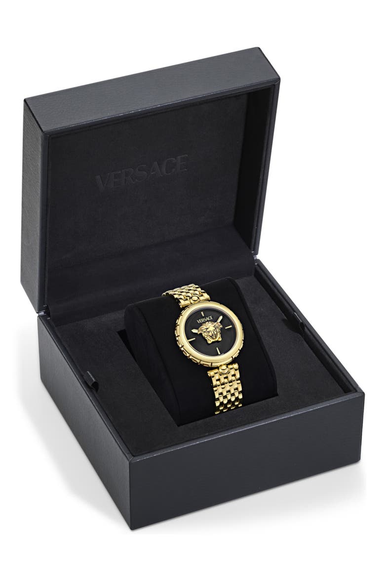 Medusa Heritage Bracelet Watch, 38mm, Alternate, color, IP YELLOW GOLD