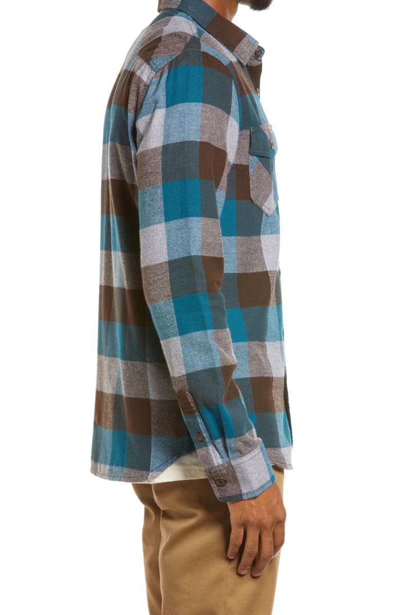 Vans Men's Box Buffalo Check Flannel Button-Up Shirt, Alternate, color, 