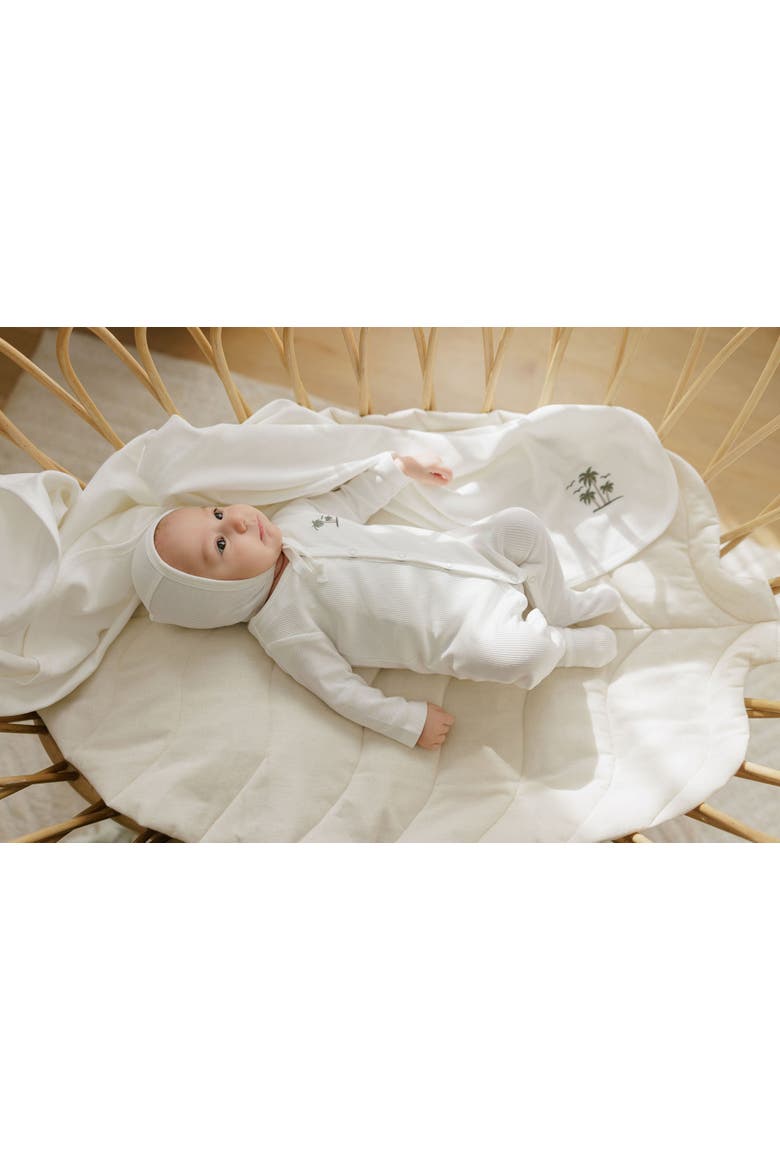 Embroidered Collar Collection - Layette Set, Alternate, color, Ivory