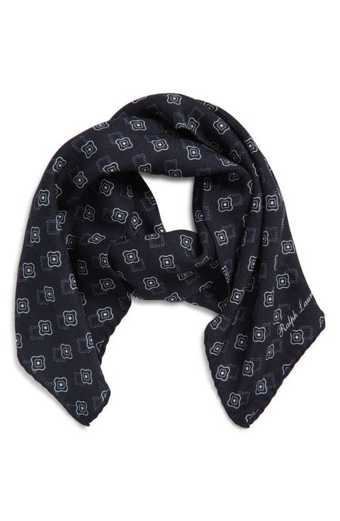 Flower Silk Foulard Neckerchief