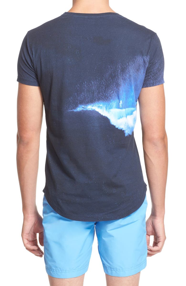 Orlebar Brown 'Alex Maclain' Beach Print T-Shirt, Alternate, color,
