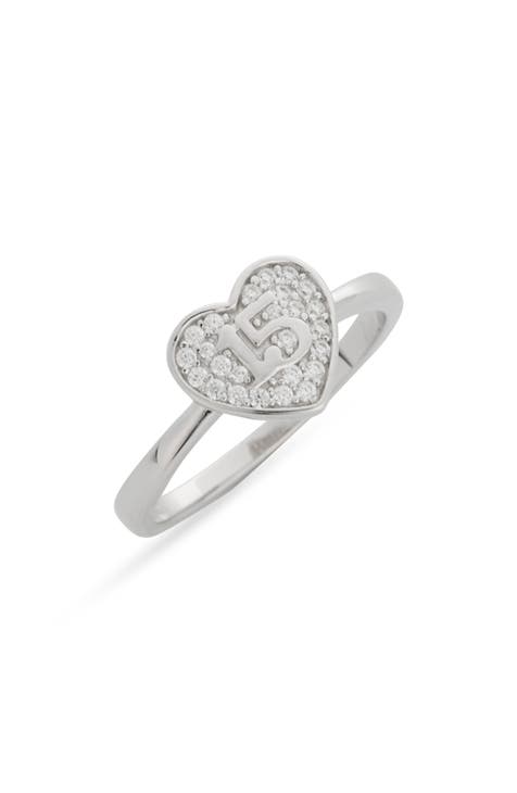 Quince Heart CZ Ring