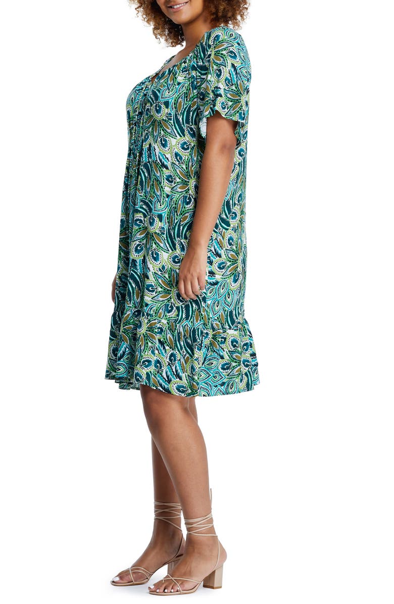 Estelle Peacock Shift Dress, Alternate, color, 