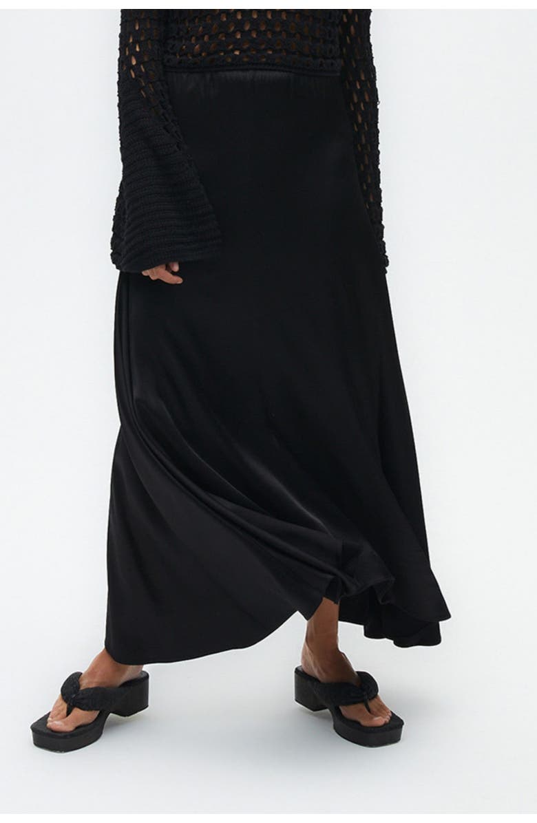 Nocturne Asymmetrical Long Skirt, Main, color, 