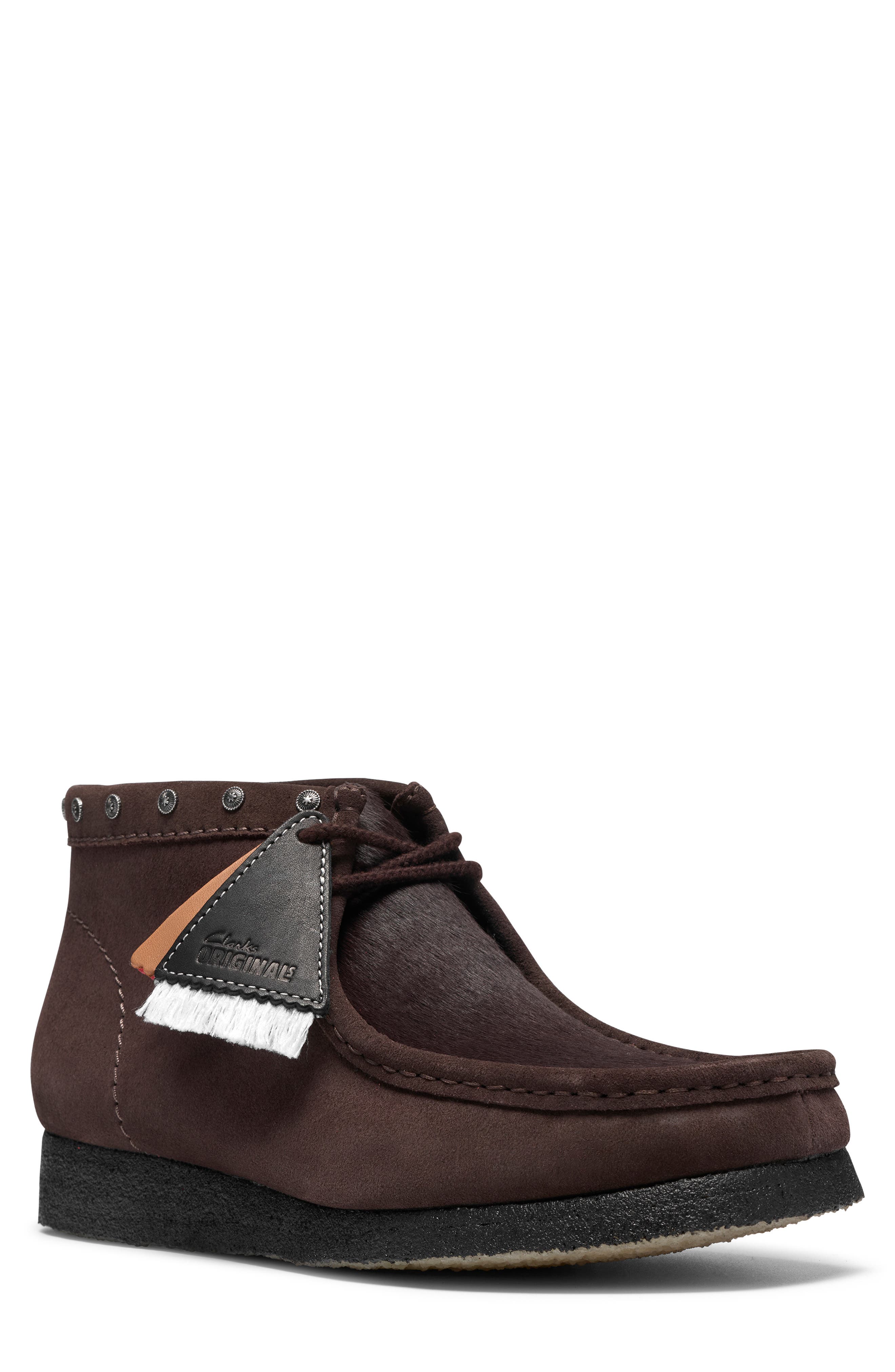 Wallabee Boot, Main, color, BROWN INTEREST CALF HAIR