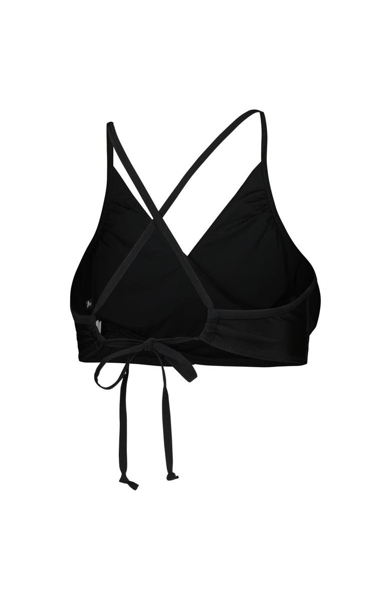 G-III 4HER BY CARL BANKS Women's G-III 4Her by Carl Banks Black Minnesota Vikings Hall of Fame Bikini Top, Alternate, color, 