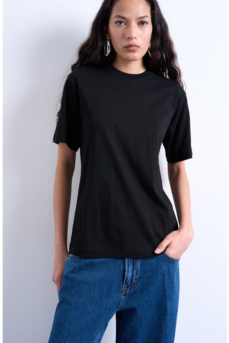 Classic Cotton T-Shirt, Main, color, BLACK