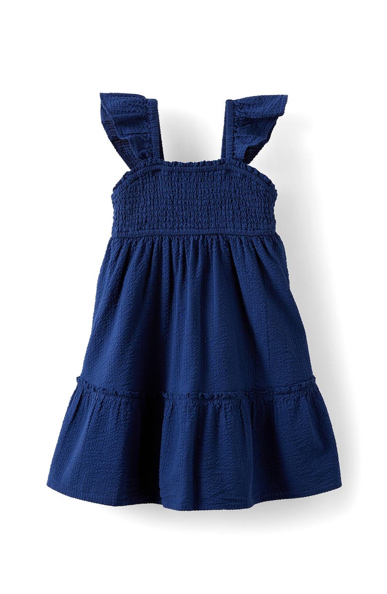 Cotton On Kids Kid's Gigi Flutter Sleeve Dress, Main, color, Denim Navy