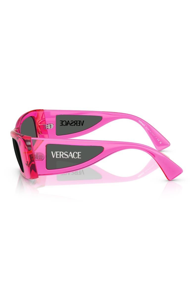 54mm Pillow Sunglasses, Alternate, color, FUCHIA