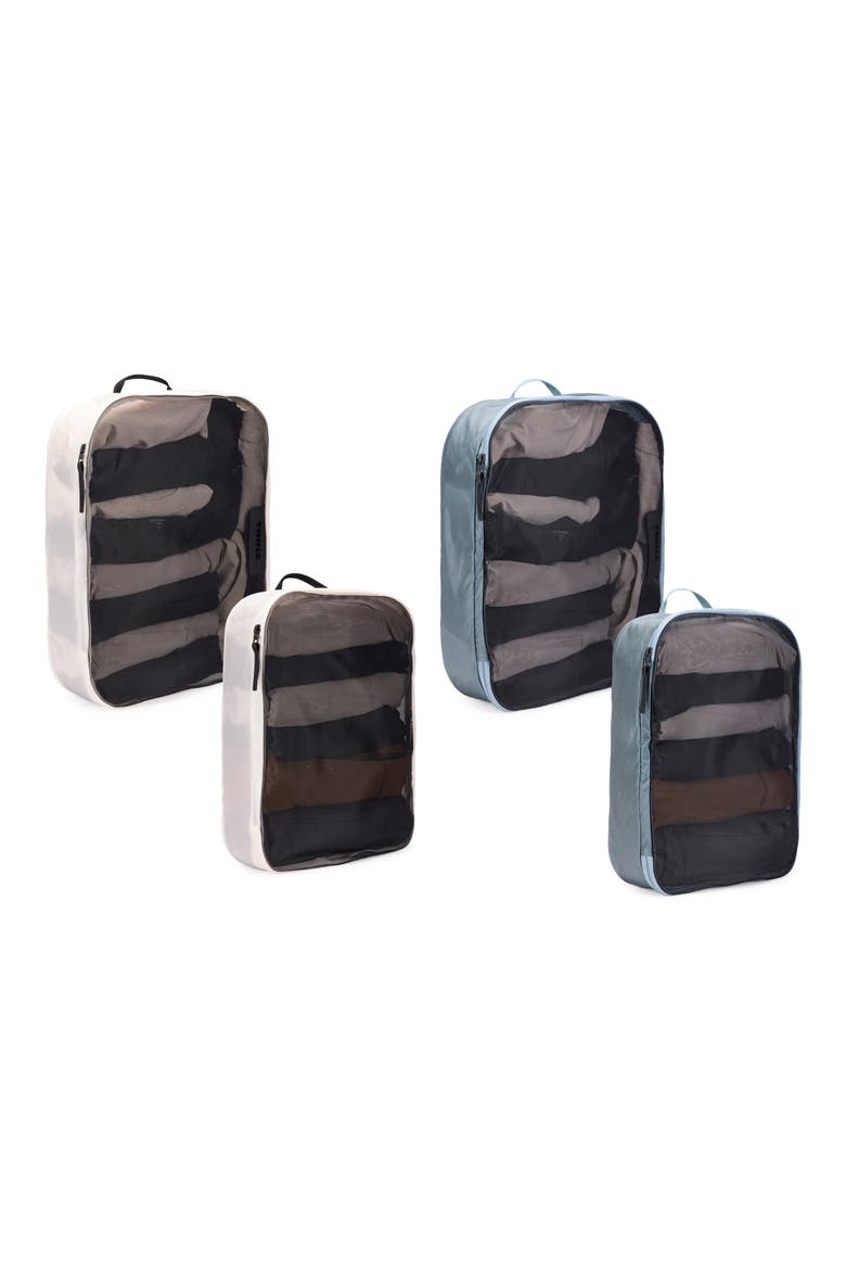 Family Packing Cube Set, Alternate, color, POND GRAY/ WHITE