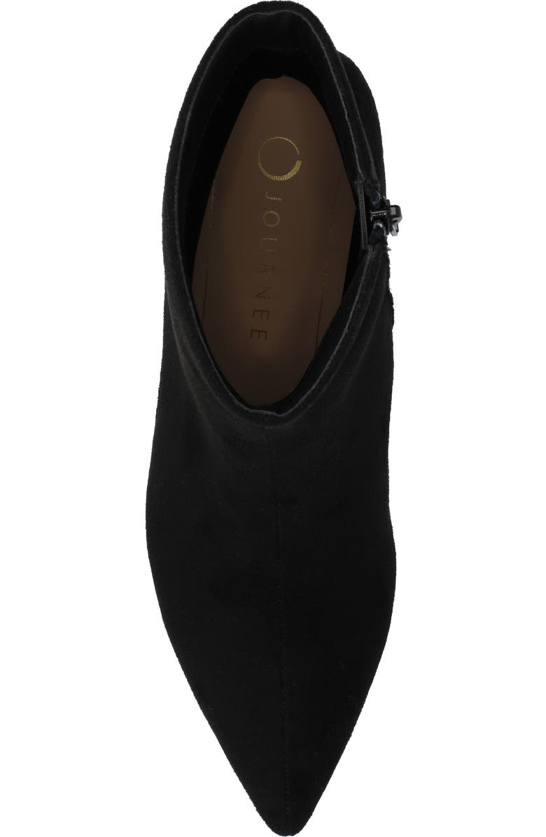 Journee Collection Arely Bootie, Alternate, color, Black Suede