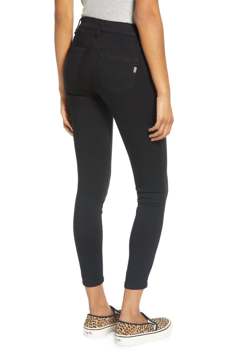 Ab-Solve Skinny Jeans, Alternate, color, BLACK