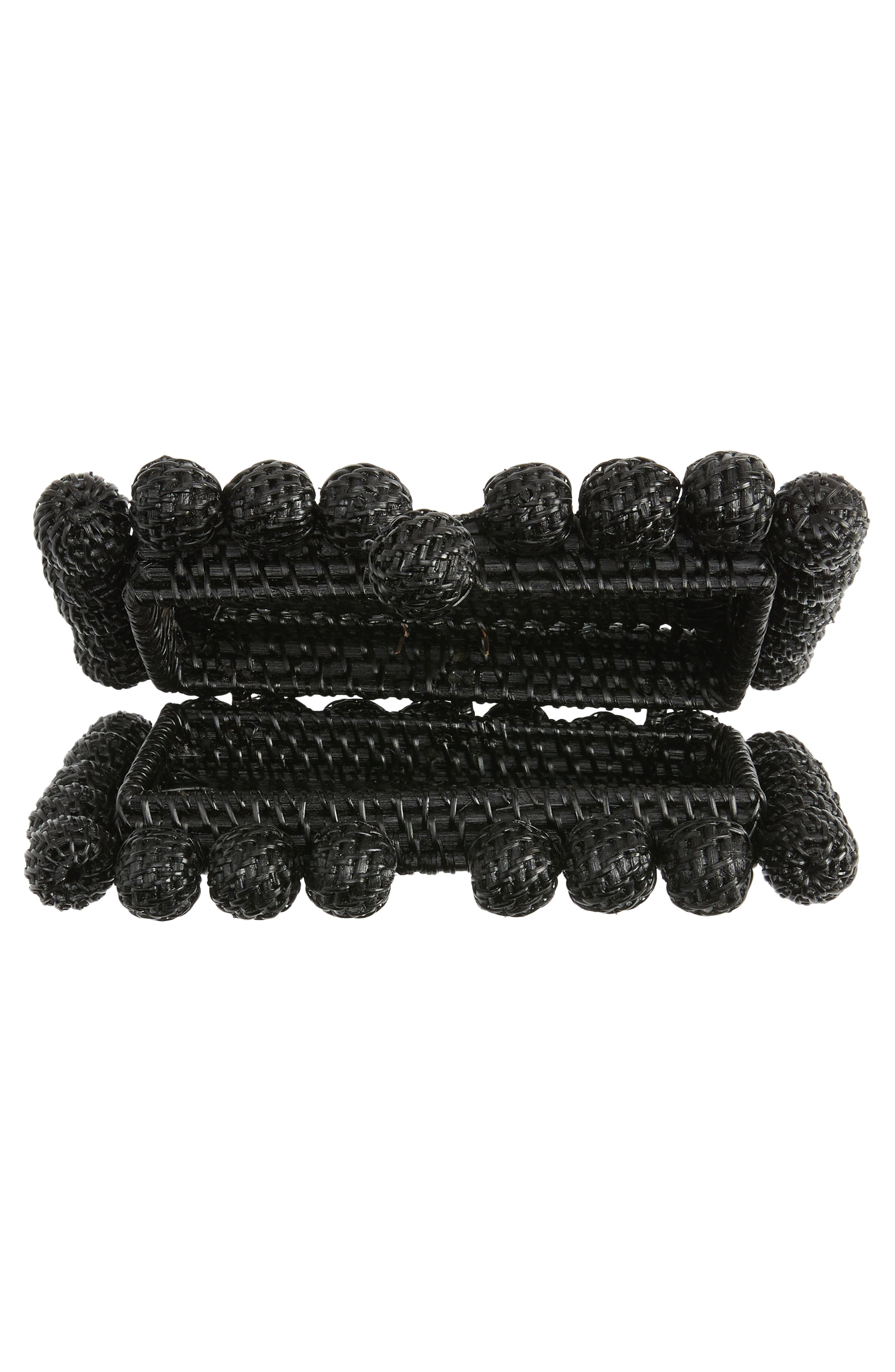 Cult Gaia Eos Rattan Box Clutch, Alternate, color, 