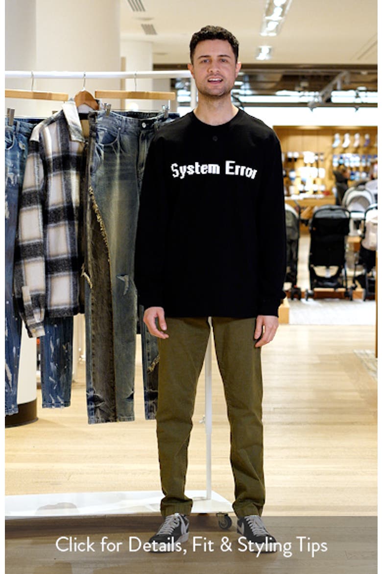 Lawrence Black System Error Long Sleeve Cotton Graphic T-Shirt video