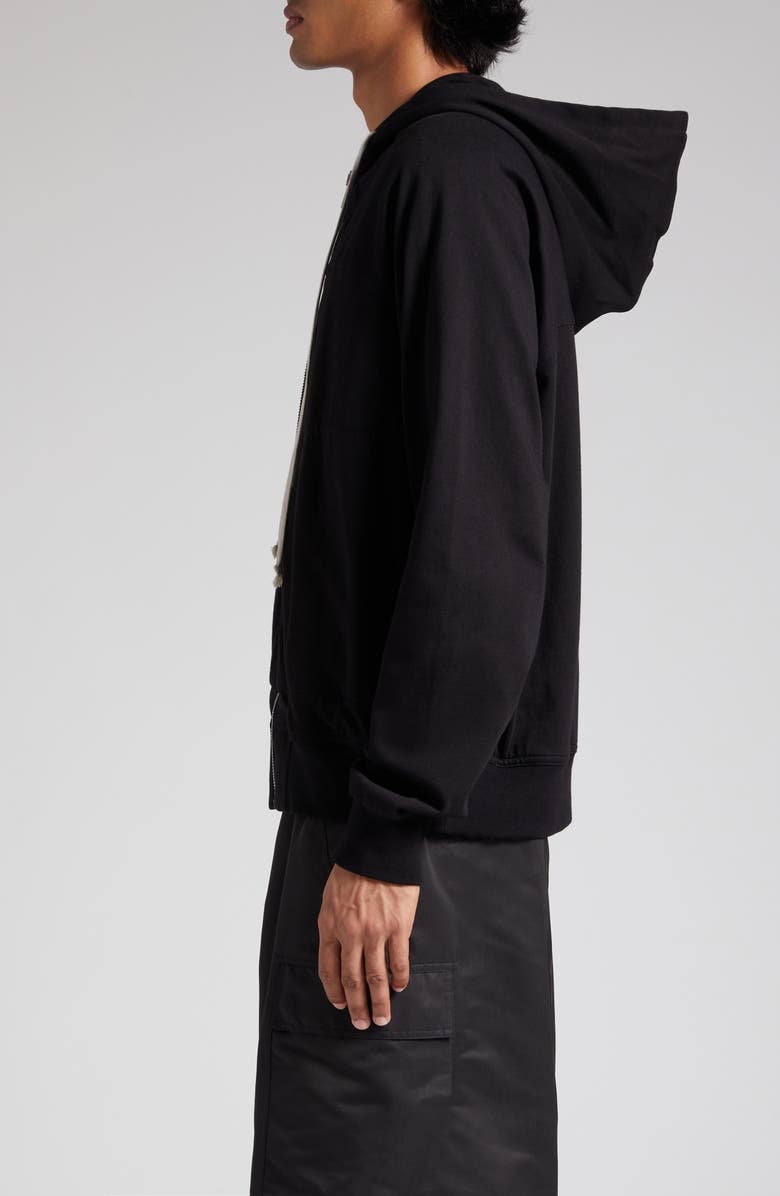 Rick Owens Oversize Cotton Zip Hoodie, Alternate, color,