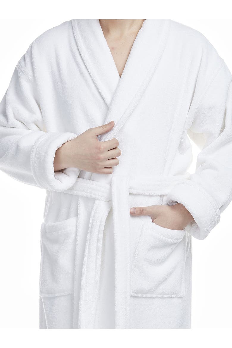 Men's Luxury Turkish Cotton Heavy Robe, Alternate, color, White