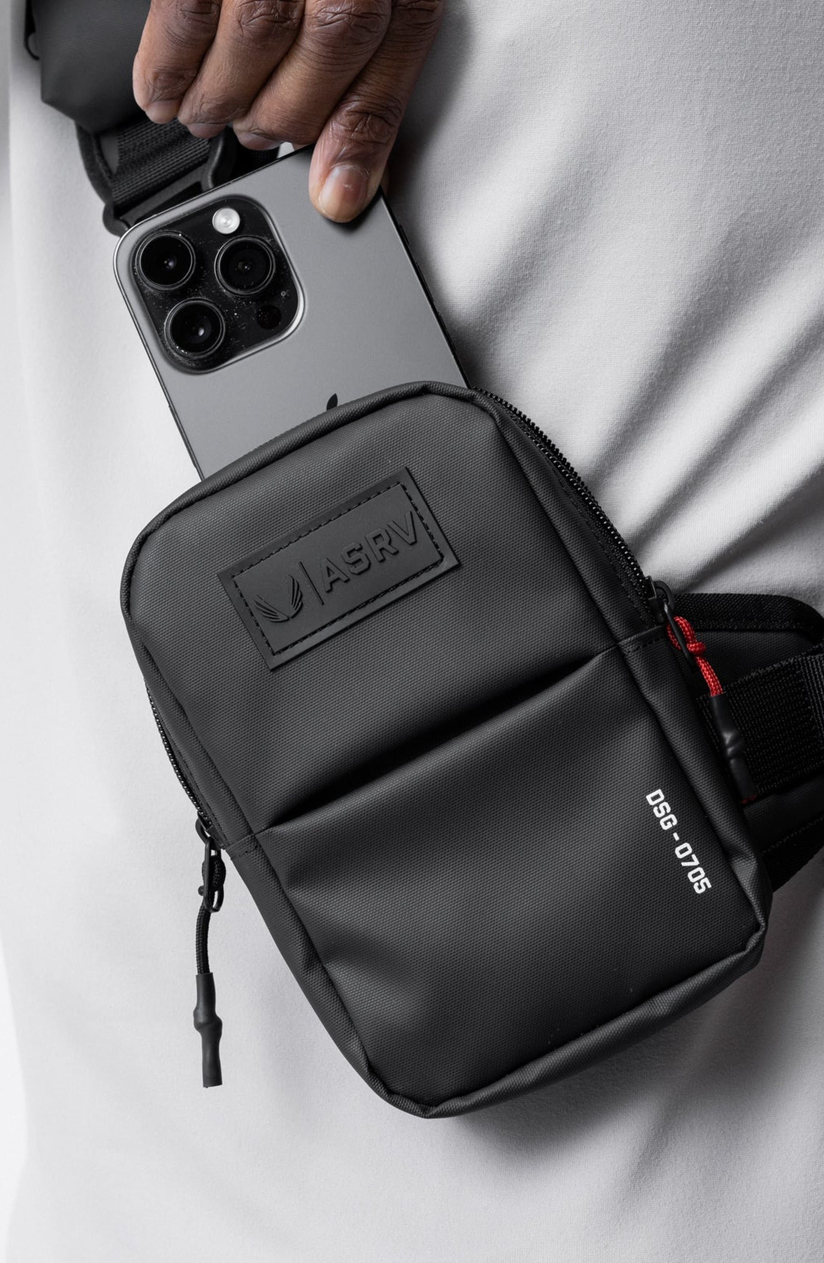 Waterproof Holster Sling Bag, Alternate, color, Black