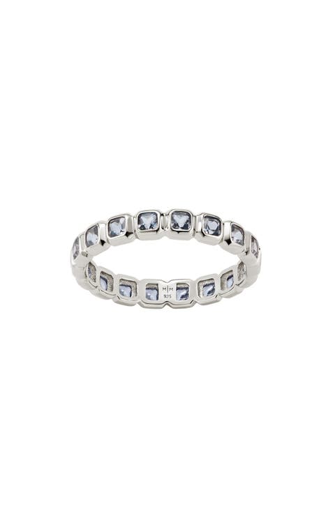 Cubic Zirconia Eternity Birthstone Ring