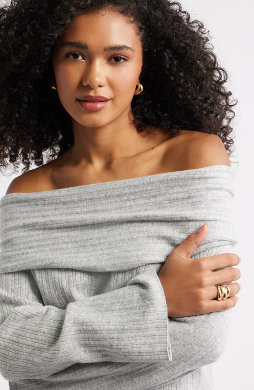 Open Edit Off The Shoulder Sweater In White