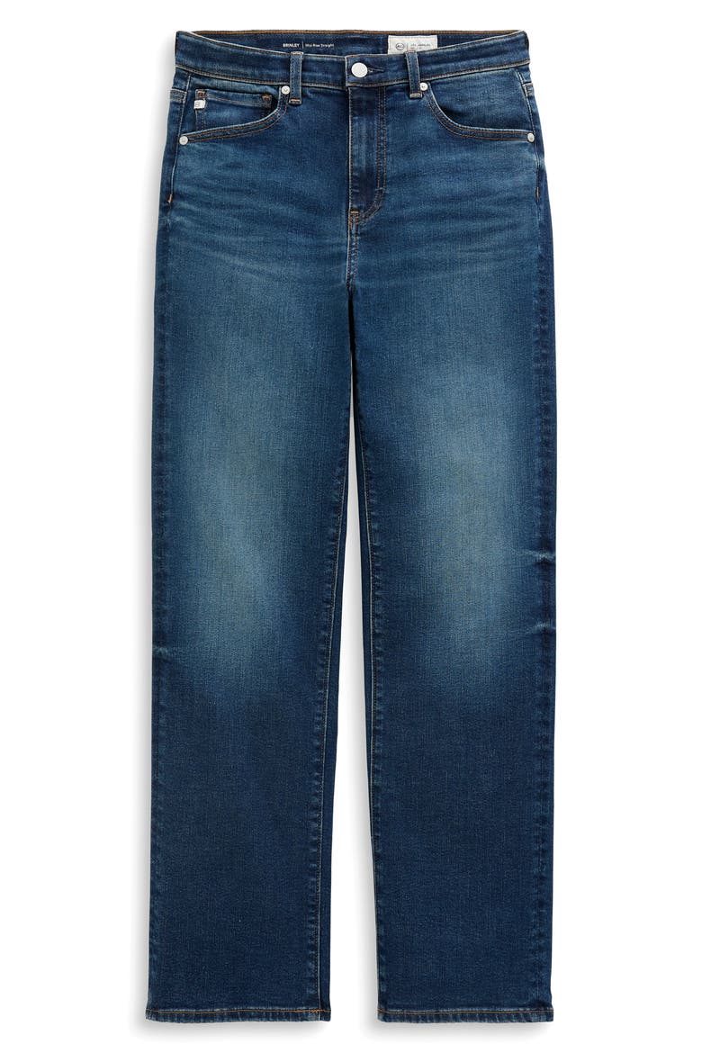 Brinley Mid Rise Straight Leg Jeans, Alternate, color, NIGHT CAP