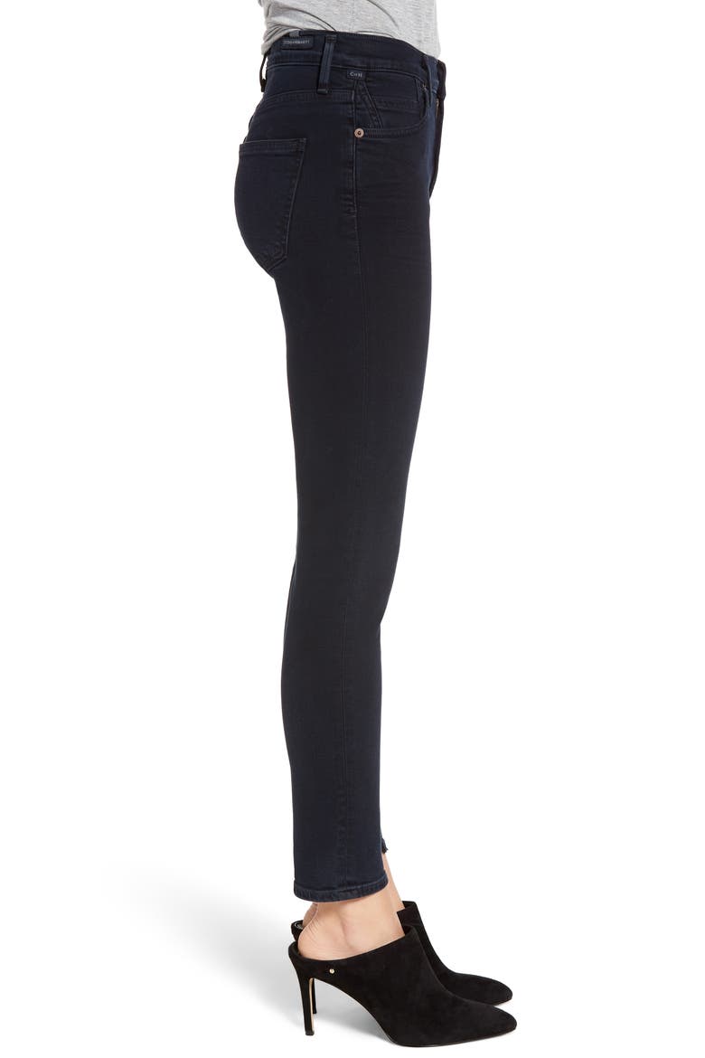 Rocket High Waist Crop Skinny Jeans, Alternate, color, BLUE PRINT