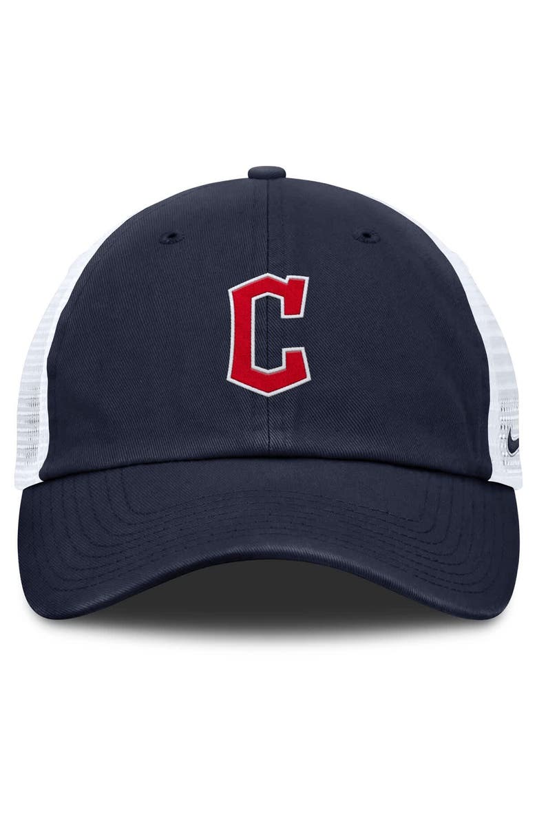 Nike Men's Nike Navy/White Cleveland Guardians Club Trucker Adjustable Hat, Alternate, color, Navy