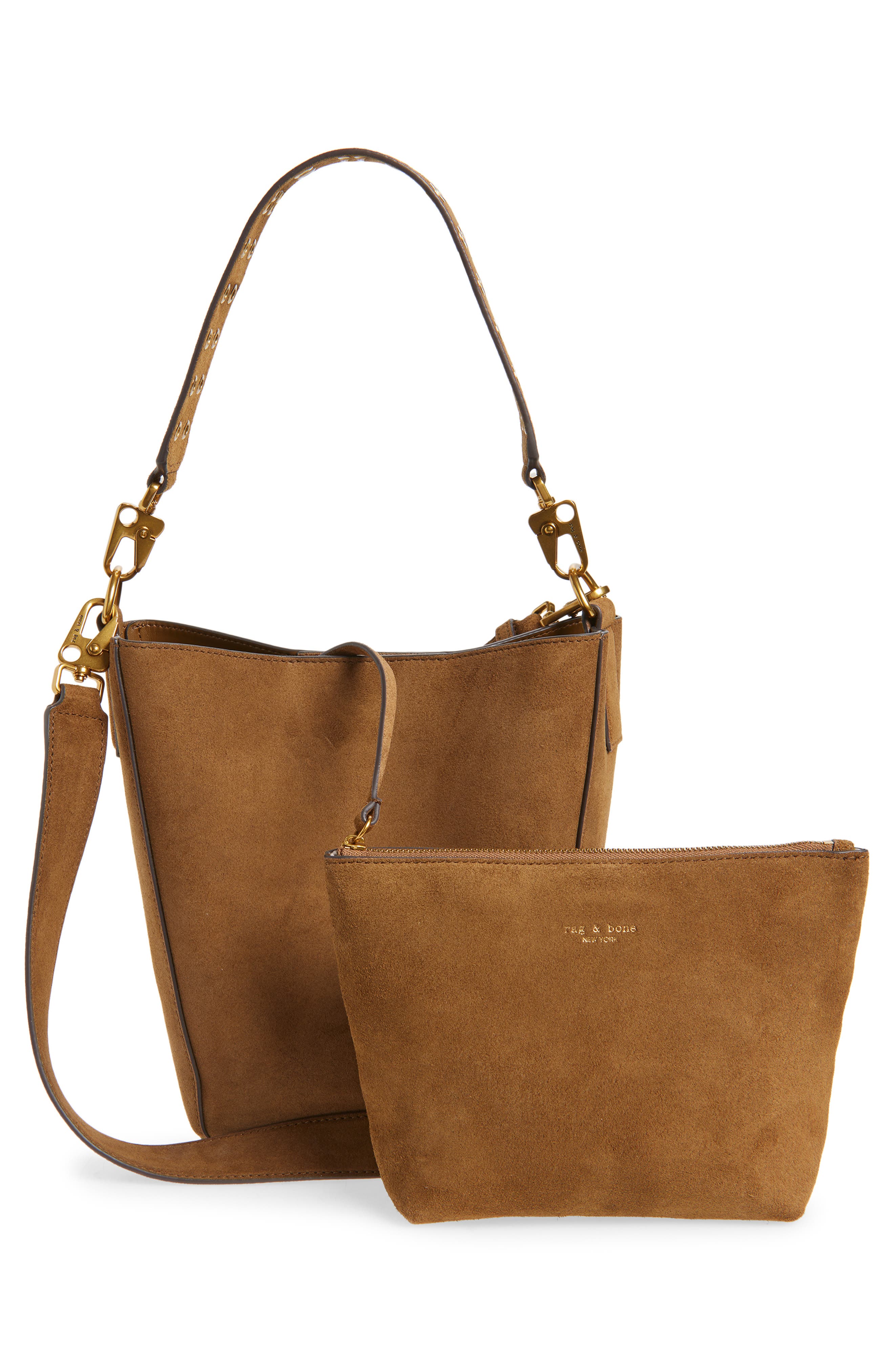 rag & bone Parker Bucket Tote, Alternate, color, Brown
