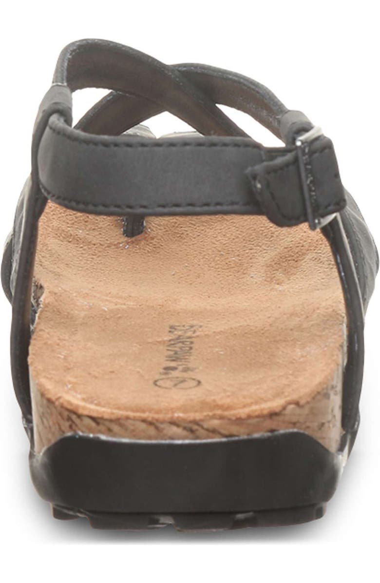 BEARPAW <p>Casita Faux Leather Sandal (Women)</p>, Alternate, color, Black