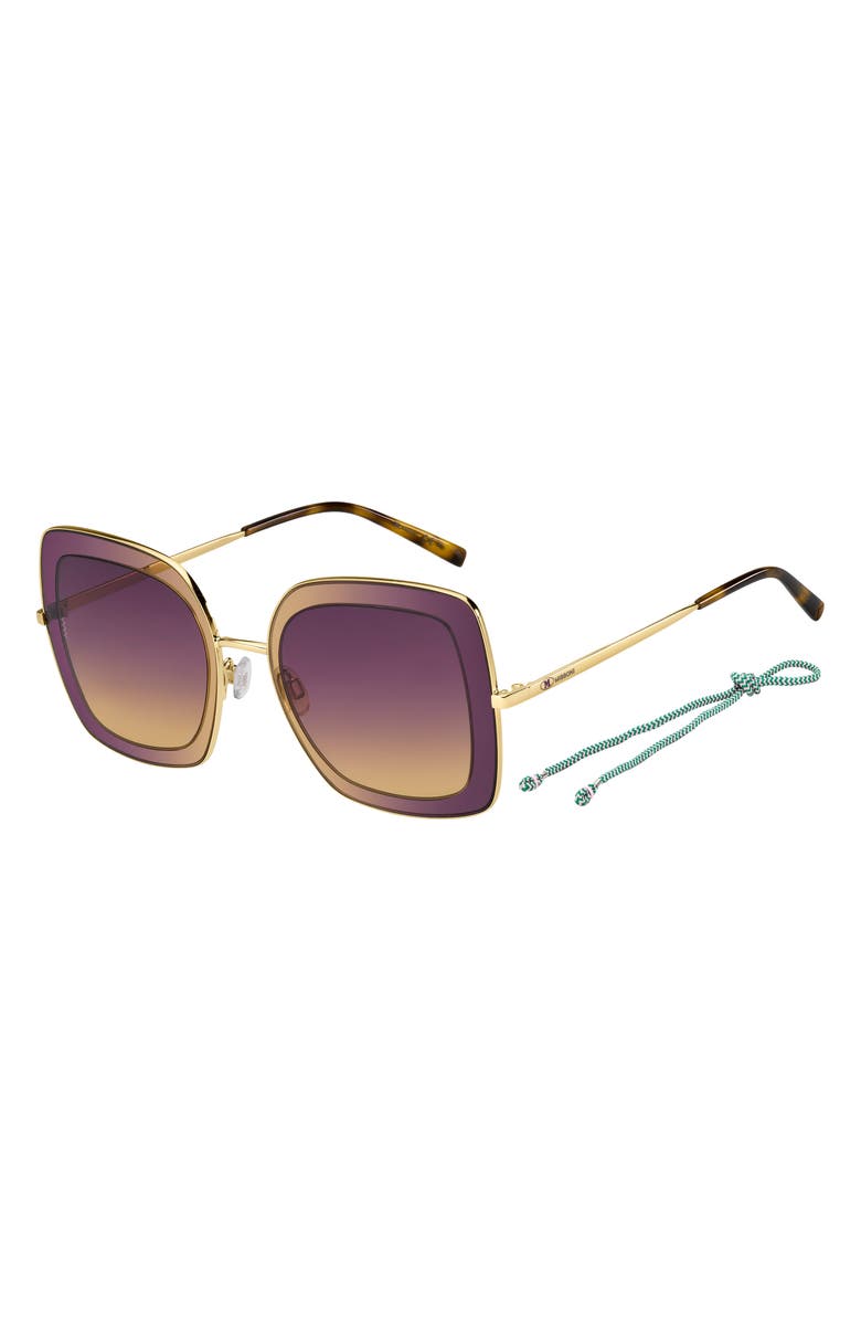 Missoni Purple Square Sunglasses with Gradient Lenses Missoni Women main image 2