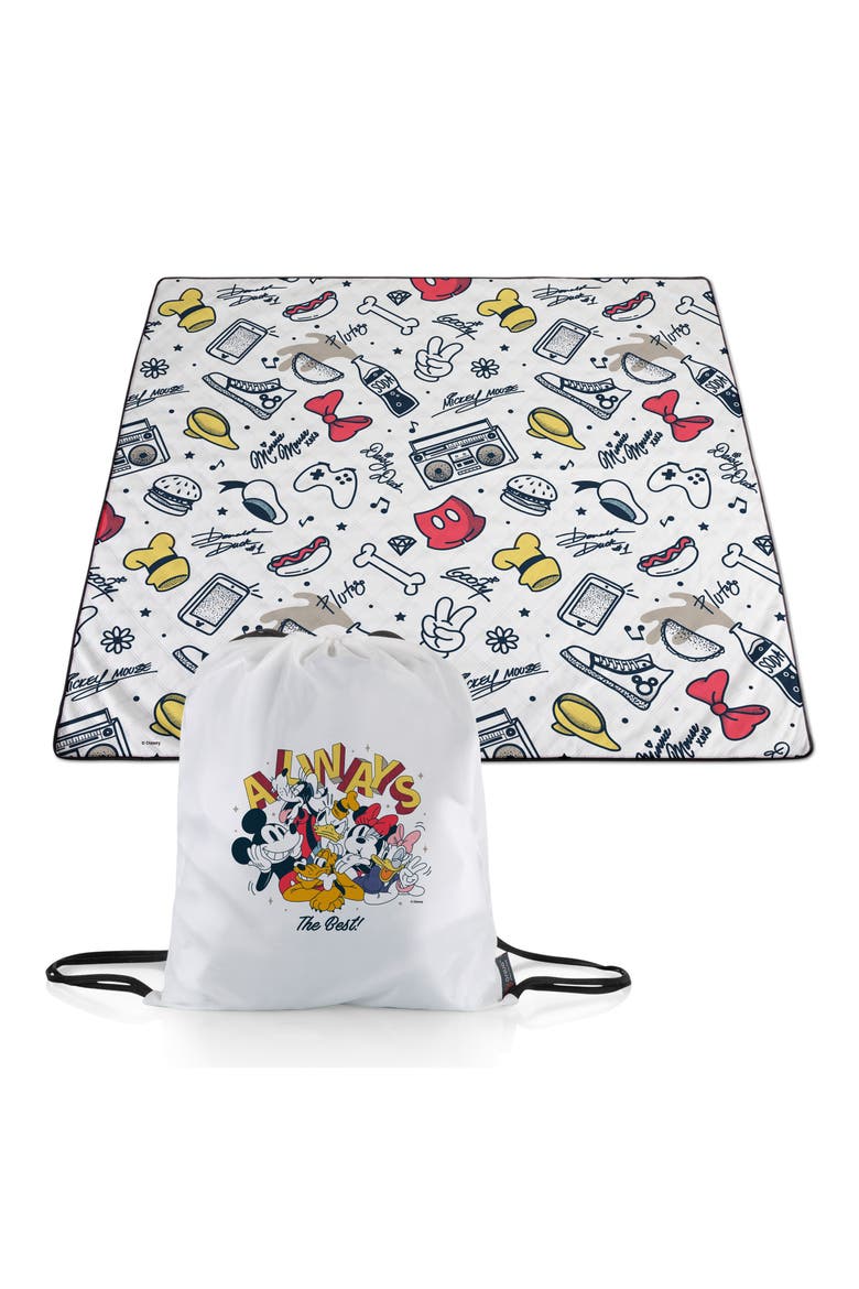 Mickey Mouse & Friends Polar Fleece Blanket Bag, Alternate, color, BLACK